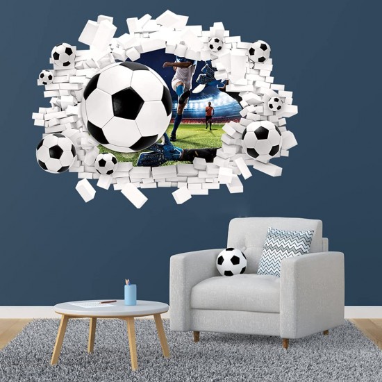 Sticker decorativ cu Fotbal, 70 cm, 1129STK