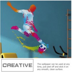 Sticker decorativ cu Fotbal, 80 cm, 1128STK