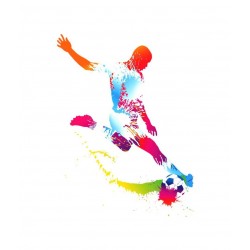 Sticker decorativ cu Fotbal, 80 cm, 1128STK