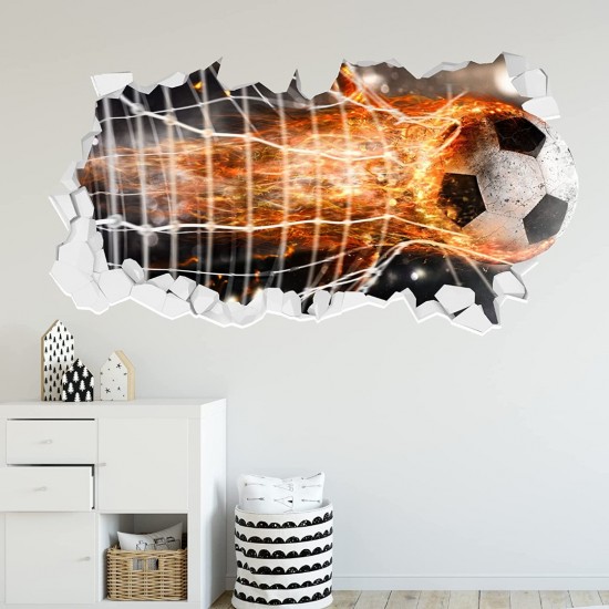 Sticker decorativ cu Fotbal, 85 cm, 1125STK