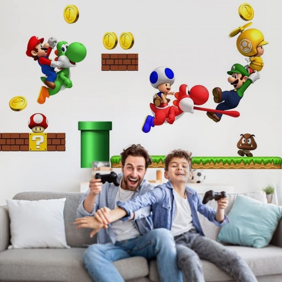 Sticker decorativ cu Mario, 100 cm, 1104STK