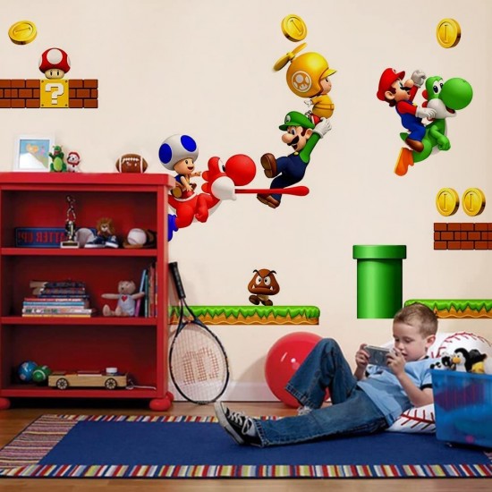 Sticker decorativ cu Mario, 100 cm, 1104STK