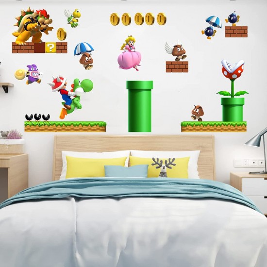 Sticker decorativ cu Mario, 110 cm, 1101STK