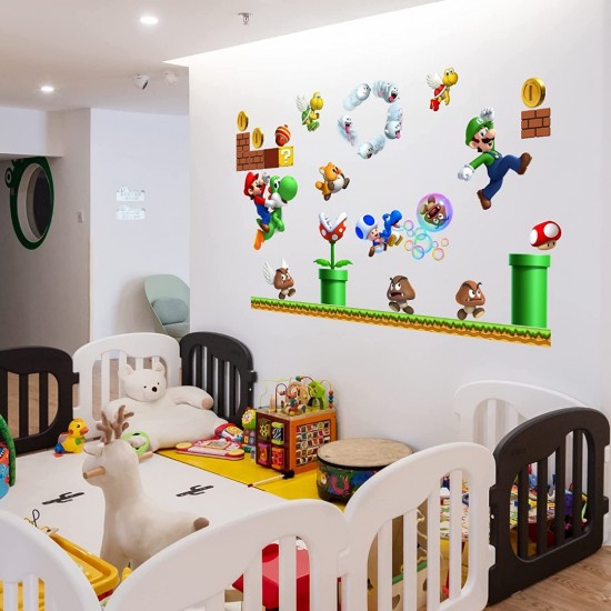 Sticker decorativ cu Mario, 110 cm, 1112STK