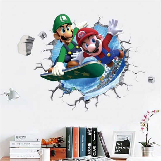 Sticker decorativ cu Mario, 50 cm, 1102STK