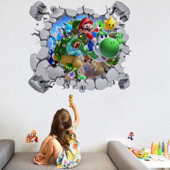 Sticker decorativ cu Mario, 60 cm, 1110STK