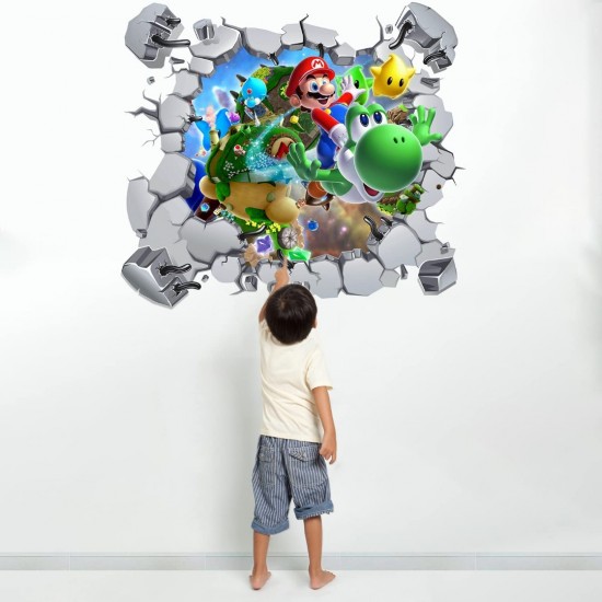 Sticker decorativ cu Mario, 60 cm, 1110STK
