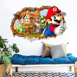 Sticker decorativ cu Mario, 80 cm, 1117STK