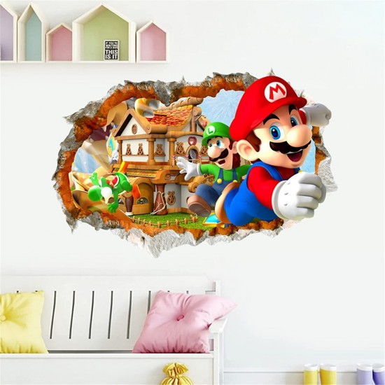 Sticker decorativ cu Mario, 80 cm, 1117STK