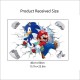 Sticker decorativ cu Mario si Sonic, 60 cm, 1100STK Sticker decorativ cu Mario si Sonic, 60 cm, 1100STK
