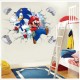 Sticker decorativ cu Mario si Sonic, 60 cm, 1100STK Sticker decorativ cu Mario si Sonic, 60 cm, 1100STK