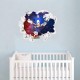 Sticker decorativ cu Sonic, 60 cm, 1115STK