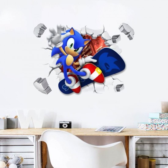 Sticker decorativ cu Sonic, 70 cm, 1118STK
