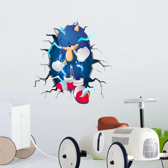 Sticker decorativ cu Sonic, 80 cm, 1119STK