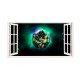 Sticker decorativ, fereastra 3D,  Dragon Ball, 85 cm, 1023STK