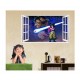 Sticker decorativ, fereastra 3D,  Dragon Ball, 85 cm, 1025STK