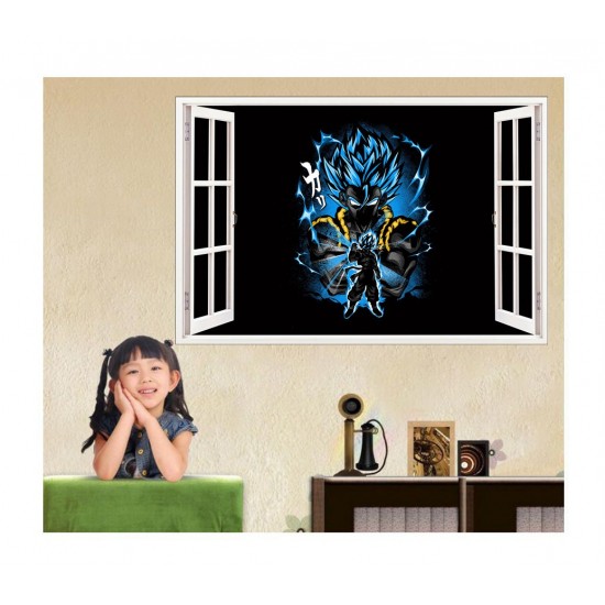 Sticker decorativ, fereastra 3D,  Dragon Ball, 85 cm, 1027STK