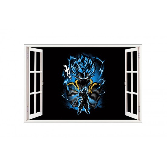 Sticker decorativ, fereastra 3D,  Dragon Ball, 85 cm, 1027STK