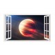 Sticker decorativ, fereastra 3D, Planeta, 85 cm, 1041STK Sticker decorativ, fereastra 3D, Planeta, 85 cm, 1041STK