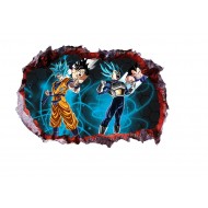 Sticker decorativ, gaura in perete 3D,  Dragon Ball, 85 cm, 1019STK