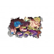 Sticker decorativ, gaura in perete 3D,  Dragon Ball, 85 cm, 1021STK-1