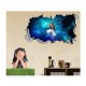 Sticker decorativ, gaura in perete 3D,  Dragon Ball, 85 cm, 1022STK-2