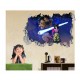 Sticker decorativ, gaura in perete 3D,  Dragon Ball, 85 cm, 1025STK-2