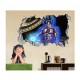 Sticker decorativ, gaura in perete 3D,  Dragon Ball, 85 cm, 1026STK-2