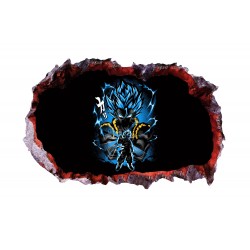 Sticker decorativ, gaura in perete 3D,  Dragon Ball, 85 cm, 1027STK-1