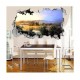 Sticker decorativ, gaura in perete 3D,  Fauna, 85 cm, 161STK-2