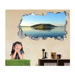Sticker decorativ, gaura in perete 3D, Insula, 85 cm, 177STK-1 Sticker decorativ, gaura in perete 3D, Insula, 85 cm, 177STK-1
