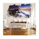 Sticker decorativ, gaura in perete 3D,  Munte, 85 cm, 165STK-2