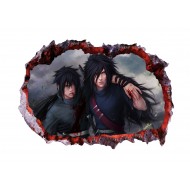 Sticker decorativ, gaura in perete 3D,  Naruto, 85 cm, 1028STK-1