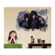 Sticker decorativ, gaura in perete 3D,  Naruto, 85 cm, 1028STK-2