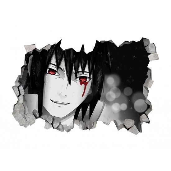 Sticker decorativ, gaura in perete 3D,  Naruto, 85 cm, 1030TK-1