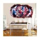 Sticker decorativ, gaura in perete 3D,  Naruto, 85 cm, 1031STK-1
