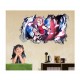 Sticker decorativ, gaura in perete 3D,  Naruto, 85 cm, 1031STK