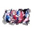 Sticker decorativ, gaura in perete 3D,  Naruto, 85 cm, 1031STK