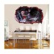 Sticker decorativ, gaura in perete 3D,  Naruto, 85 cm, 1032STK-1