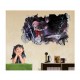Sticker decorativ, gaura in perete 3D,  Naruto, 85 cm, 1032STK
