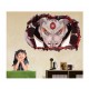 Sticker decorativ, gaura in perete 3D,  Naruto, 85 cm, 1053STK-1
