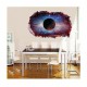Sticker decorativ, gaura in perete 3D,  Planeta, 85 cm, 1043STK-1