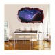 Sticker decorativ, gaura in perete 3D,  Planeta, 85 cm, 1045STK-1