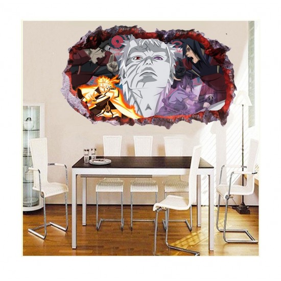 Sticker decorativ, gaura in perete 3D, Uchiha-Uzumaki, 85 cm, 1017STK-1 Sticker decorativ, gaura in perete 3D, Uchiha-Uzumaki, 85 cm, 1017STK-1