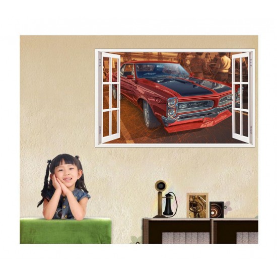 Sticker decorativ masina, Ferestra 3D, 80 cm, 1012STK Sticker decorativ masina, Ferestra 3D, 80 cm, 1012STK