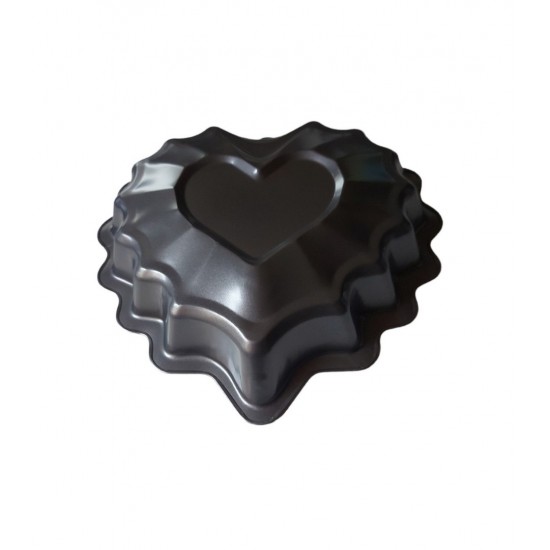 Tava de copt pentru placinta, Inima, 25 cm, 355COF