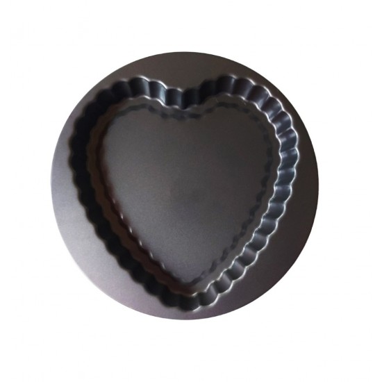 Tava de copt pentru placinta, Inima, 27 cm, 352COF