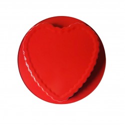 Tava de copt pentru placinta, Inima, 27 cm, 352COF