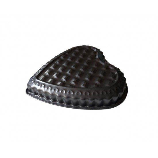 Tava de copt pentru placinta, Inima, 28 cm, 353COF
