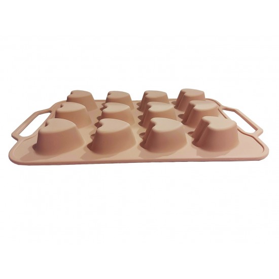 Tava din silicon, 12 Inimioare, 37 cm, CooKstyle, 129COF